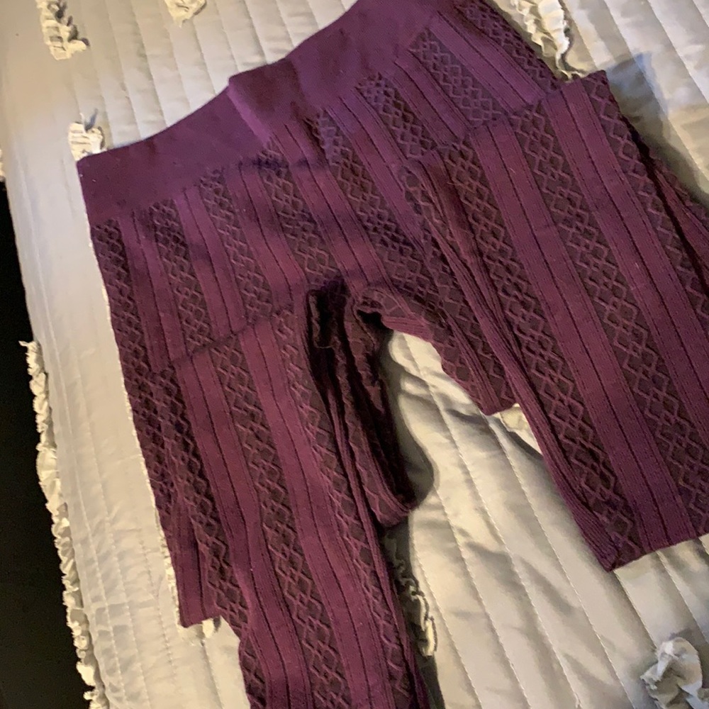 Purple leggings